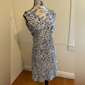 Jessica slip dress in black and white